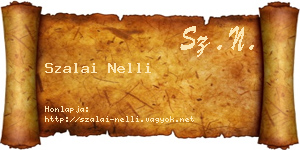 Szalai Nelli névjegykártya